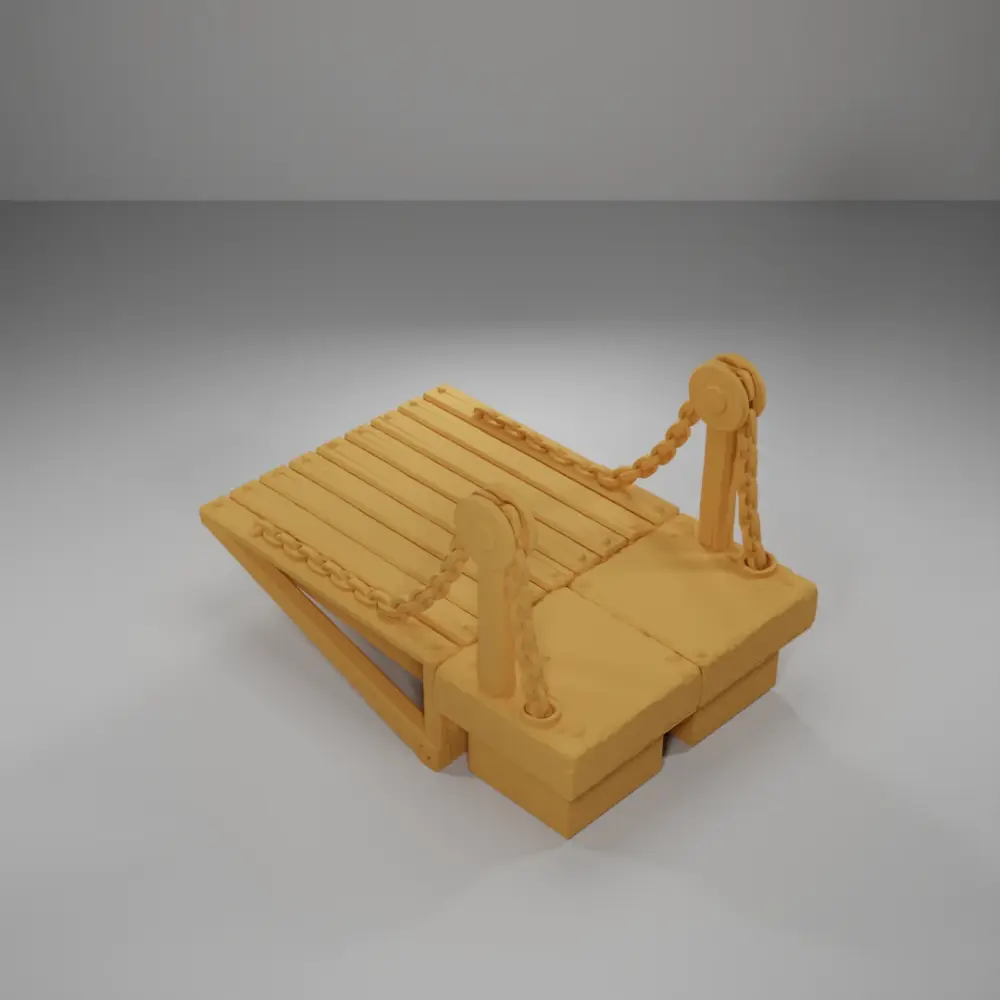 Tower Lowered Drawbridge - Ramparts & Ruins - Dungeon Blocks