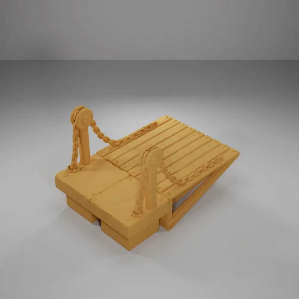 Tower Lowered Drawbridge - Ramparts & Ruins - Dungeon Blocks