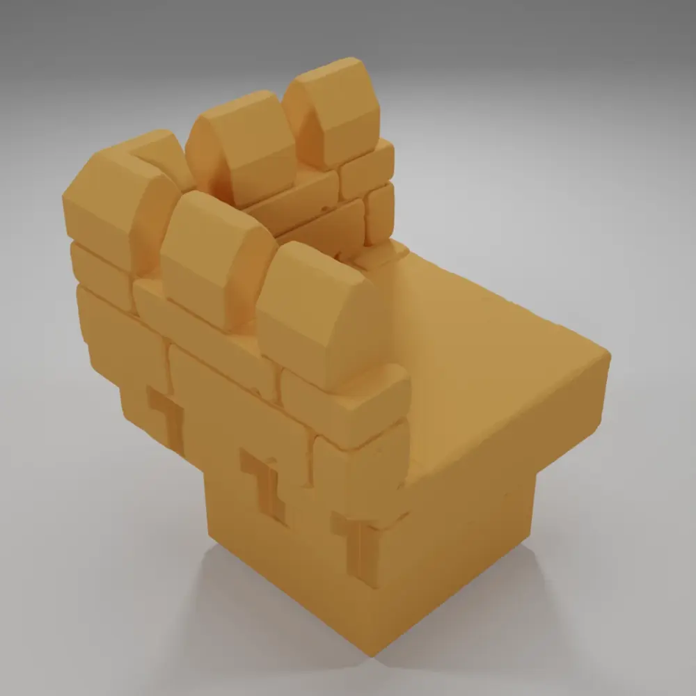 Advanced Ramparts Angle - Ramparts & Ruins - Dungeon Blocks
