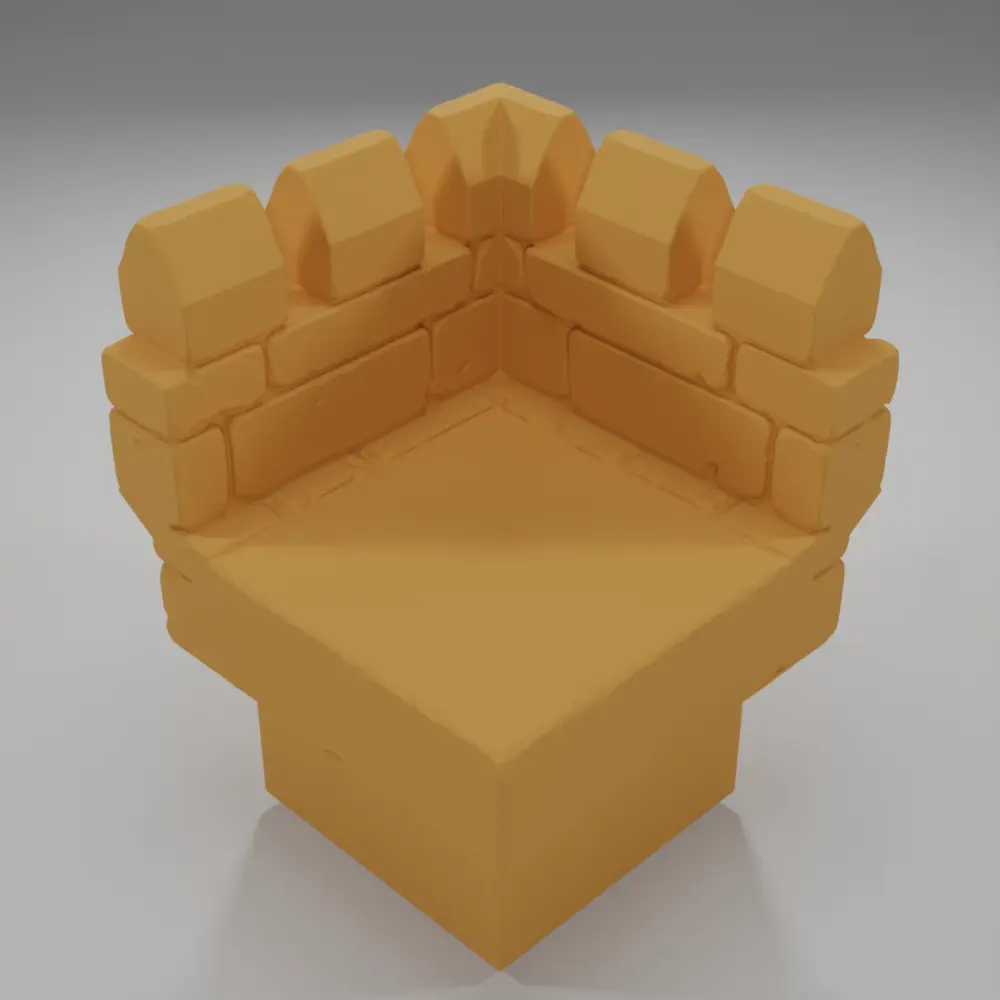 Advanced Ramparts Angle - Ramparts & Ruins - Dungeon Blocks