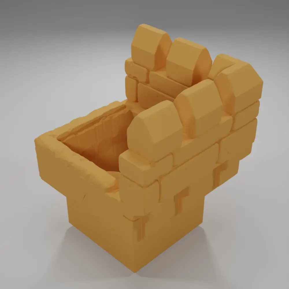 Advanced Ramparts Angle Stairs Down - Ramparts & Ruins - Dungeon Blocks