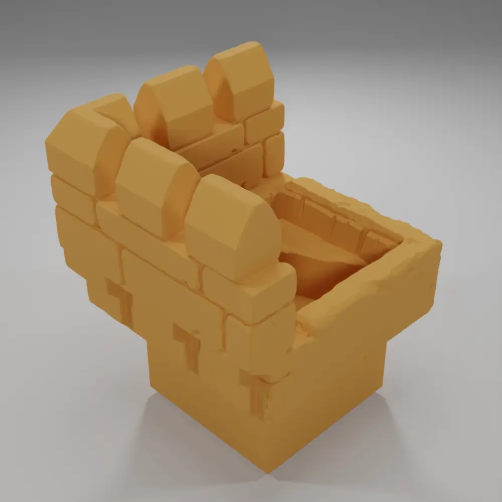 Advanced Ramparts Angle Stairs Down - Ramparts & Ruins - Dungeon Blocks
