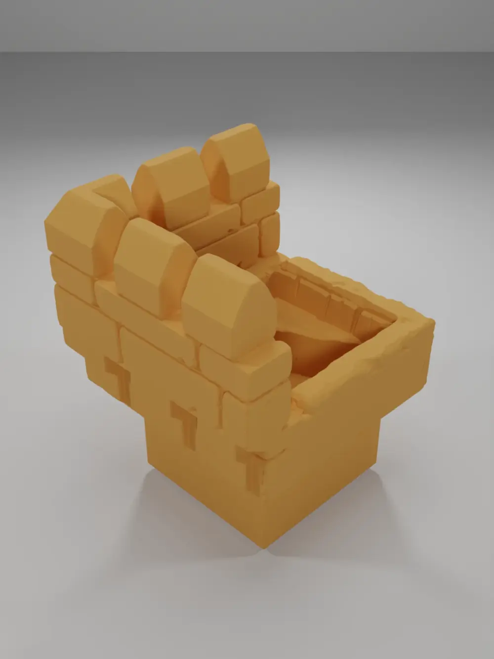 Advanced Ramparts Angle Stairs Down - Ramparts & Ruins - Dungeon Blocks