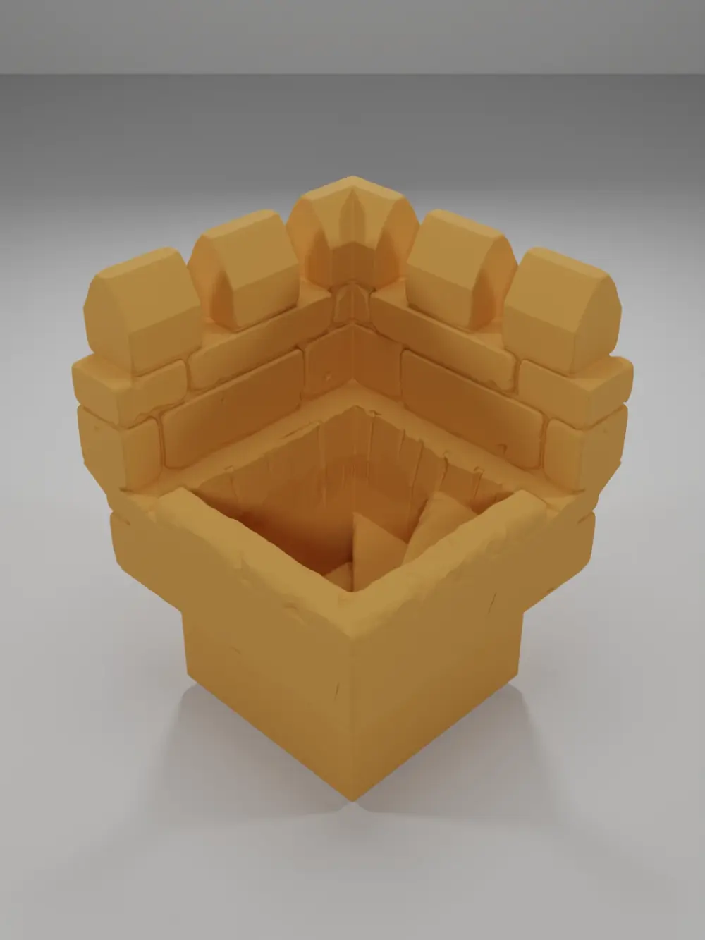 Advanced Ramparts Angle Stairs Down - Ramparts & Ruins - Dungeon Blocks