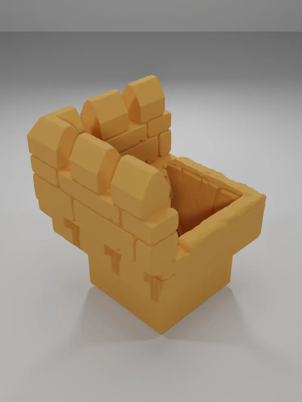 Advanced Ramparts Angle Ladder Down - Ramparts & Ruins - Dungeon Blocks