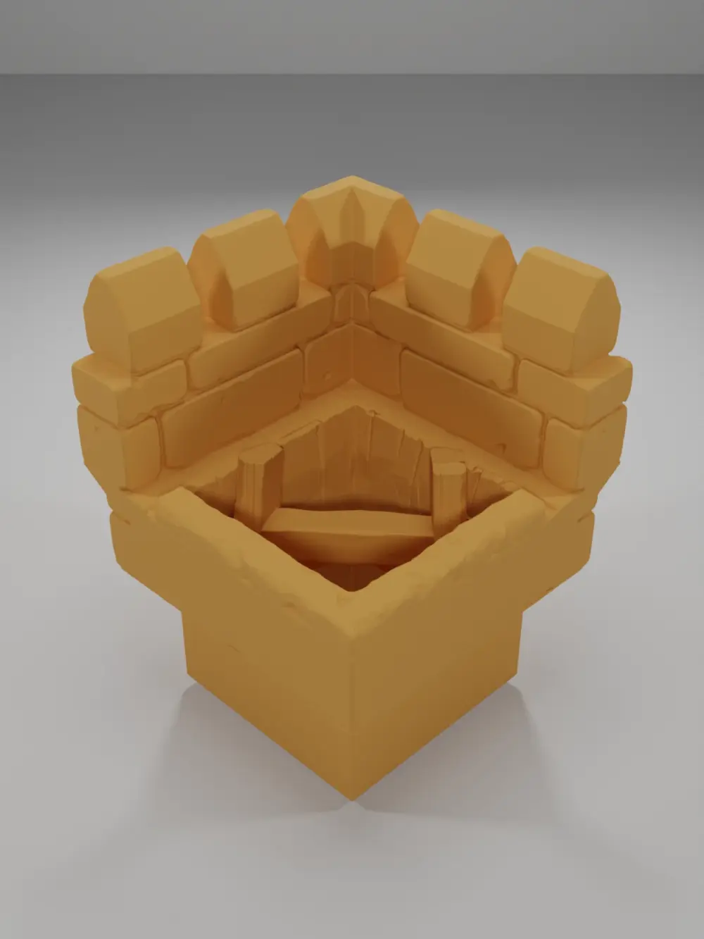 Advanced Ramparts Angle Ladder Down - Ramparts & Ruins - Dungeon Blocks