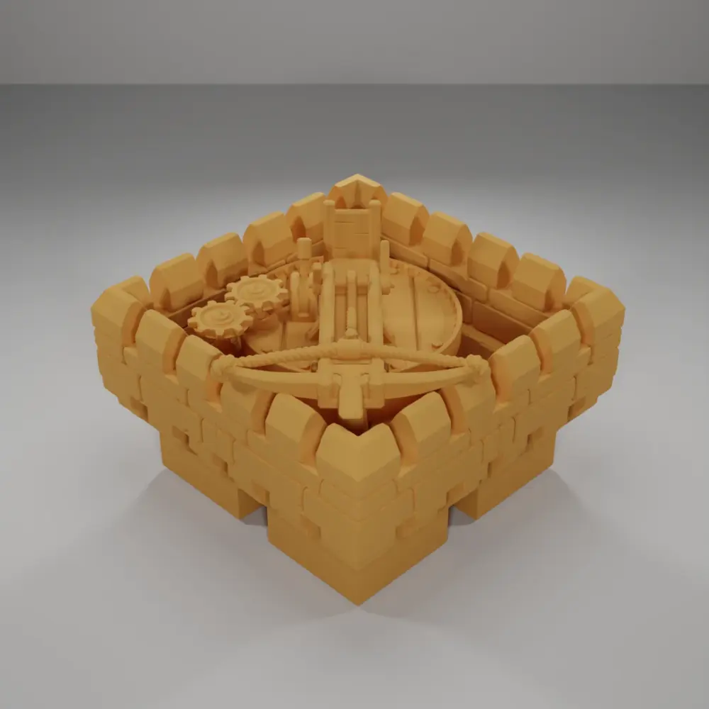 Unloaded Giant Crossbow - Ramparts & Ruins - Dungeon Blocks