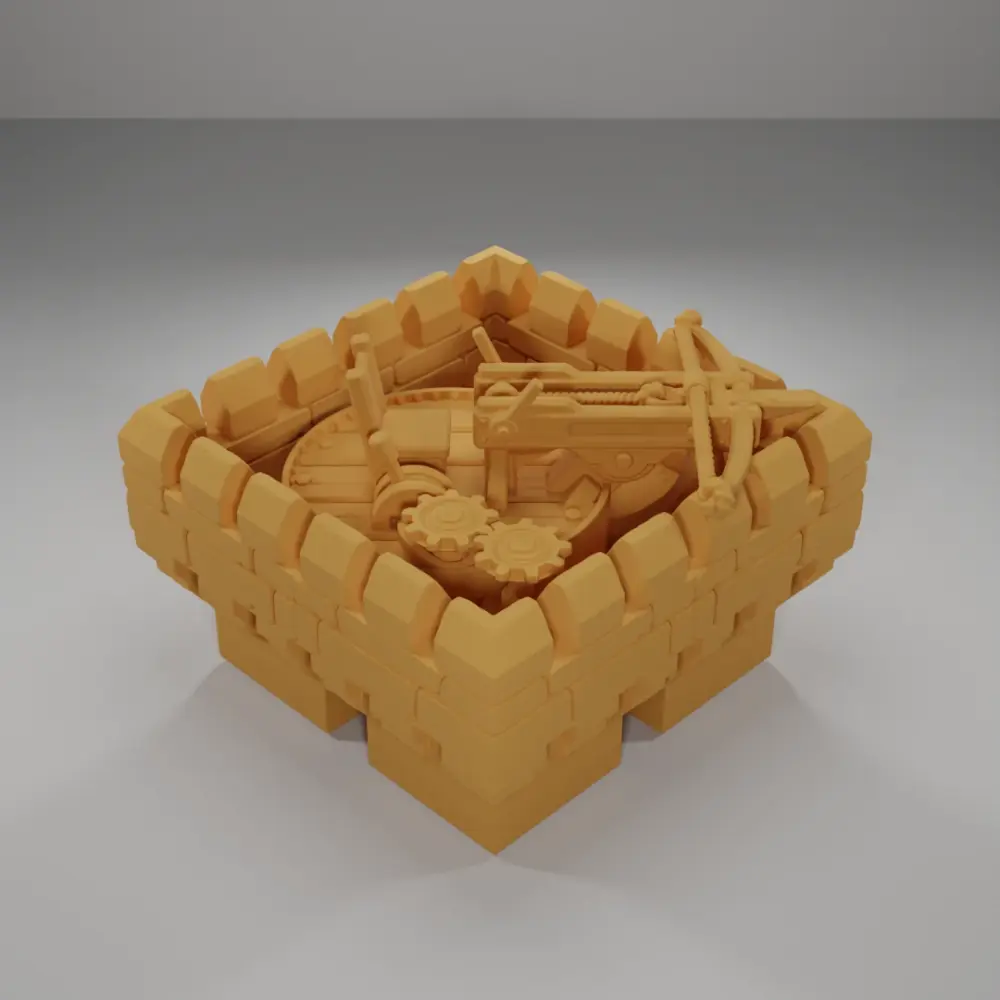 Unloaded Giant Crossbow - Ramparts & Ruins - Dungeon Blocks