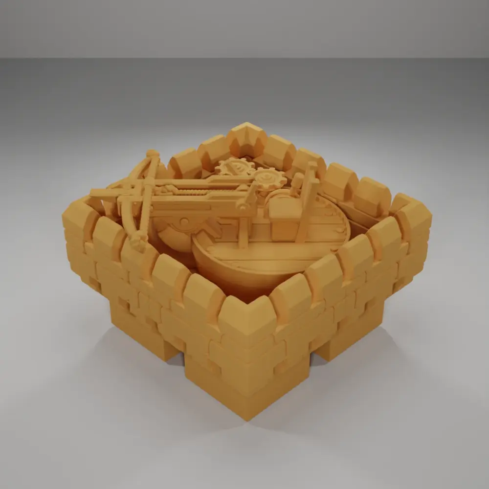 Unloaded Giant Crossbow - Ramparts & Ruins - Dungeon Blocks