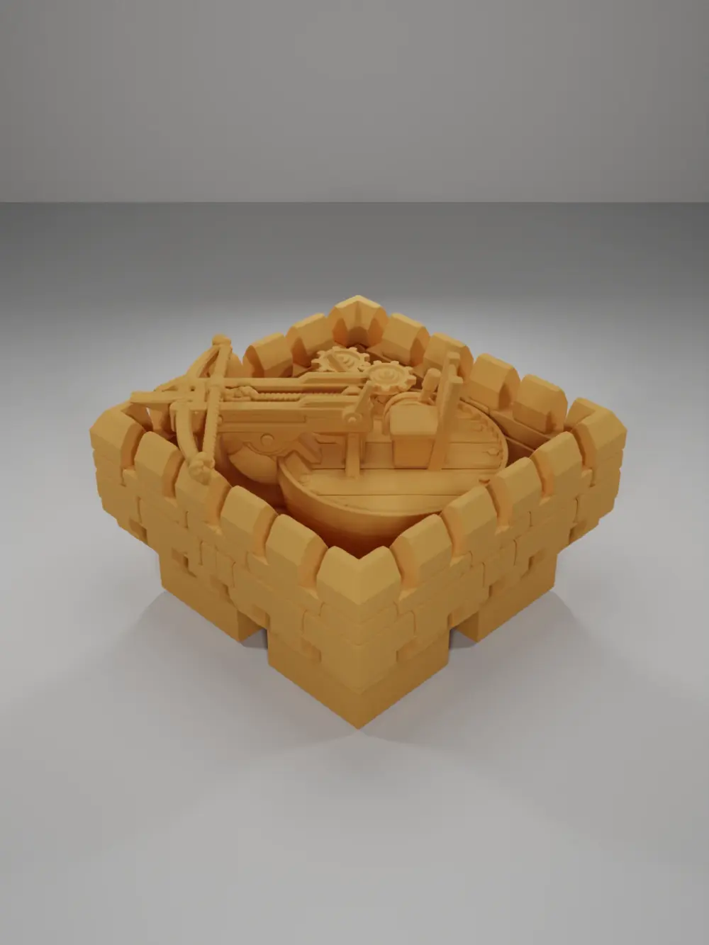 Unloaded Giant Crossbow - Ramparts & Ruins - Dungeon Blocks