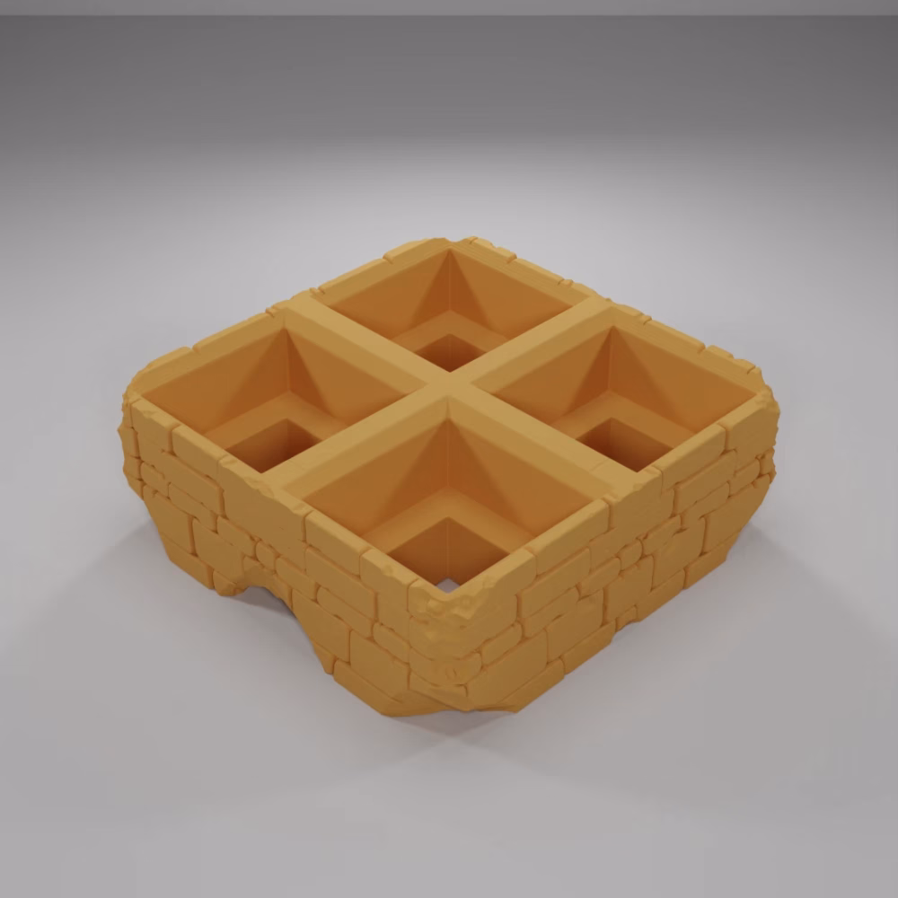 Level Grid Ruins 2X2 - Ramparts & Ruins - Grid