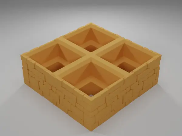 Level Grid 4X4 - Ramparts & Ruins - Grid