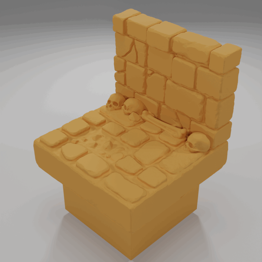 Wall Skulls 2 - The Ultimate Dungeon - Dungeon Blocks - UD-003-NL