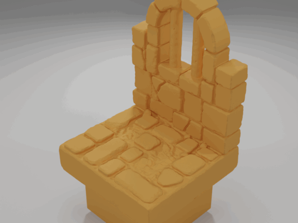 Roof Center End - Mediaval Town Part 1 - Dungeon Blocks - MT-123
