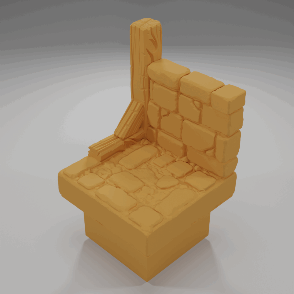 Wall Wood - The Ultimate Dungeon - Dungeon Blocks - UD-006-NL