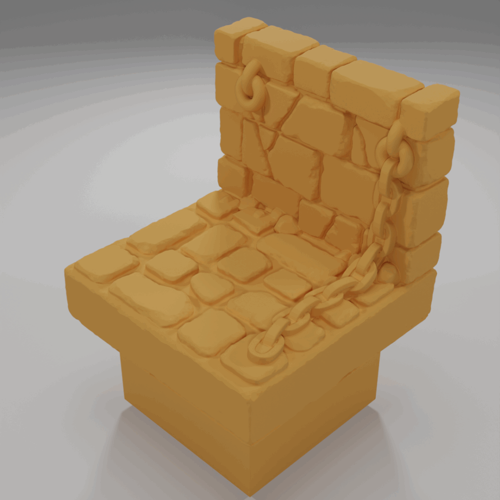 Wall Chains - The Ultimate Dungeon - Dungeon Blocks - UD-007-NL