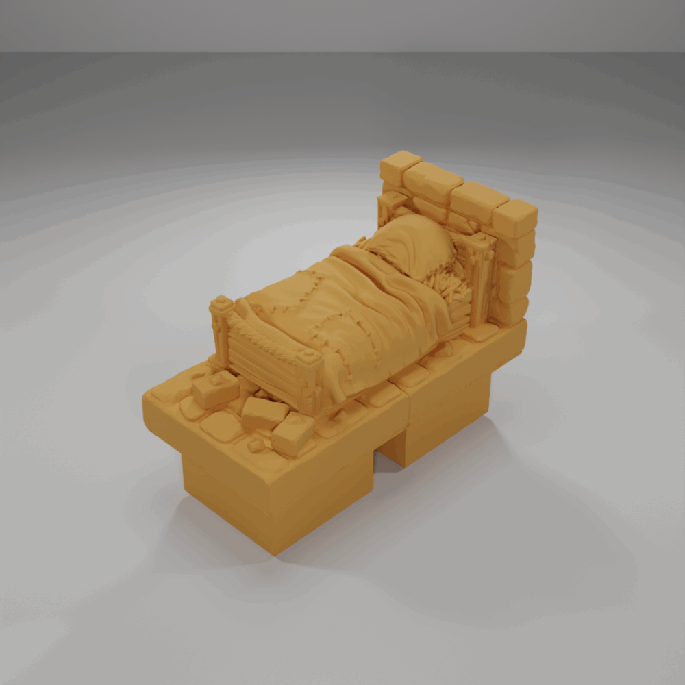 Bed 1 - The Ultimate Dungeon - Dungeon Blocks - UD-027-NL