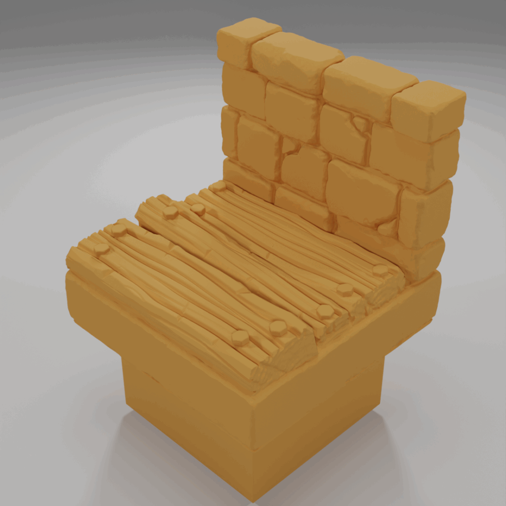 Wall Wood Ground - The Ultimate Dungeon - Dungeon Blocks - UD-040-NL