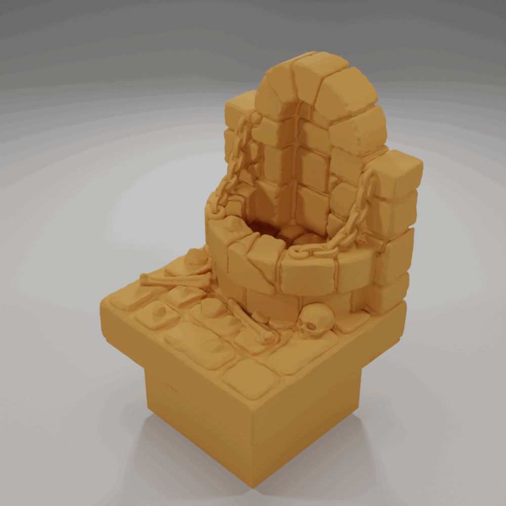 Fountain Empty - The Ultimate Dungeon - Dungeon Blocks - UD-041-NL