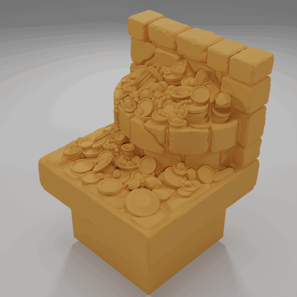 Fountain Treasure - The Ultimate Dungeon - Dungeon Blocks - UD-044-NL