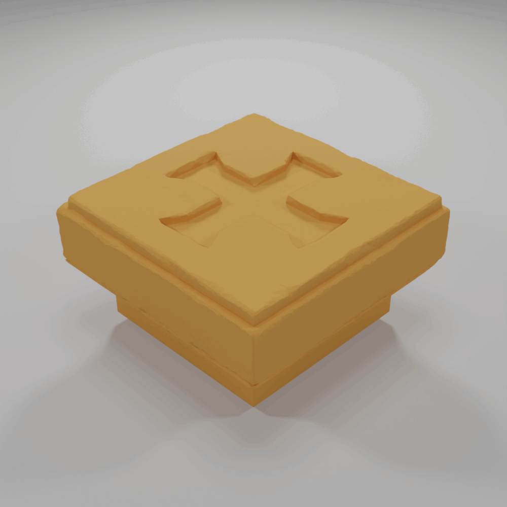 Ground Symbol Cross 1 - The Ultimate Dungeon - Dungeon Blocks - UD-052-NL