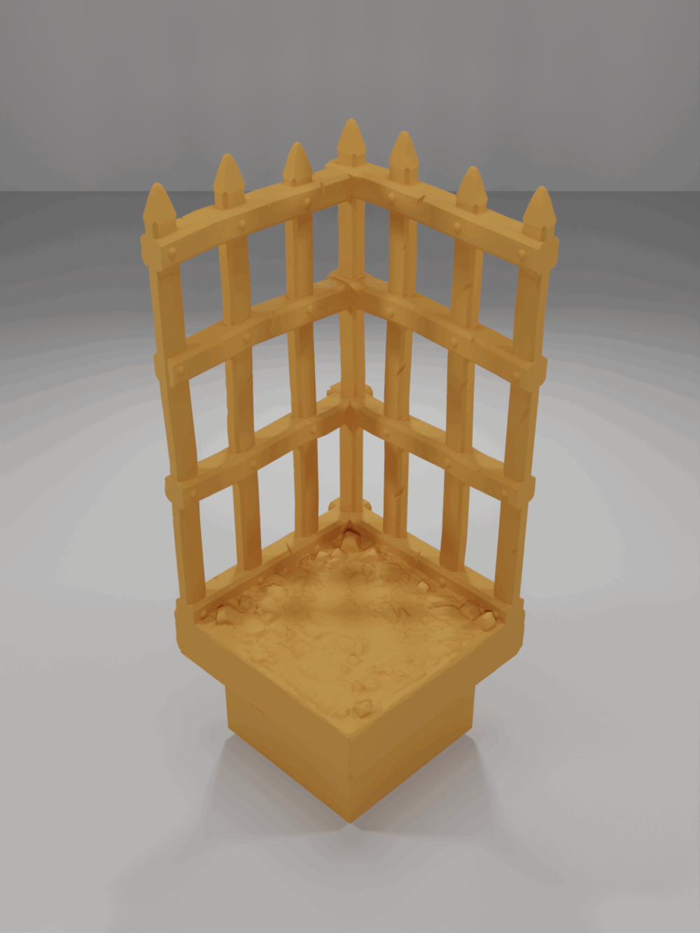 Prison Cell Angle - The Ultimate Dungeon - Dungeon Blocks - UD-056-NL