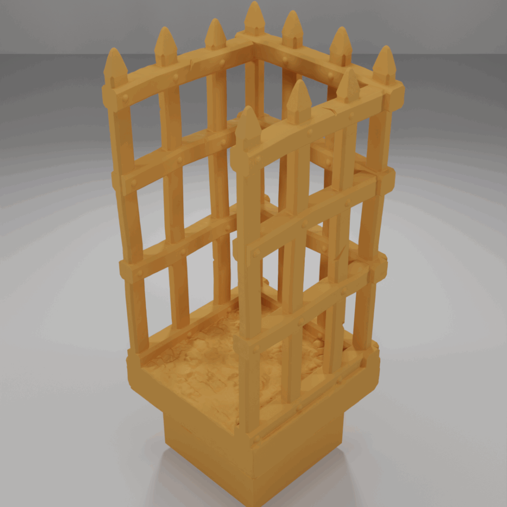 Prison Cell U-shaped - The Ultimate Dungeon - Dungeon Blocks - UD-059-NL