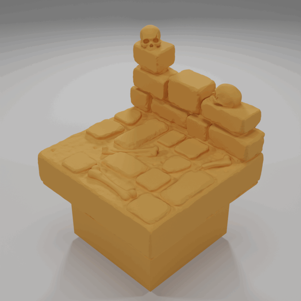 Small Wall Skulls 1 - The Ultimate Dungeon - Dungeon Blocks - UD-069-NL