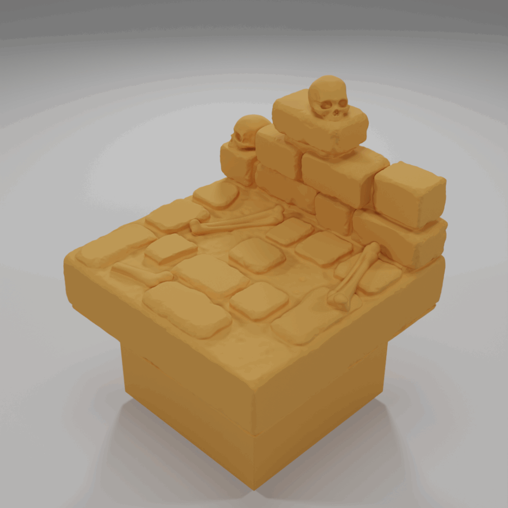 Small Wall Skulls 2 - The Ultimate Dungeon - Dungeon Blocks - UD-070-NL