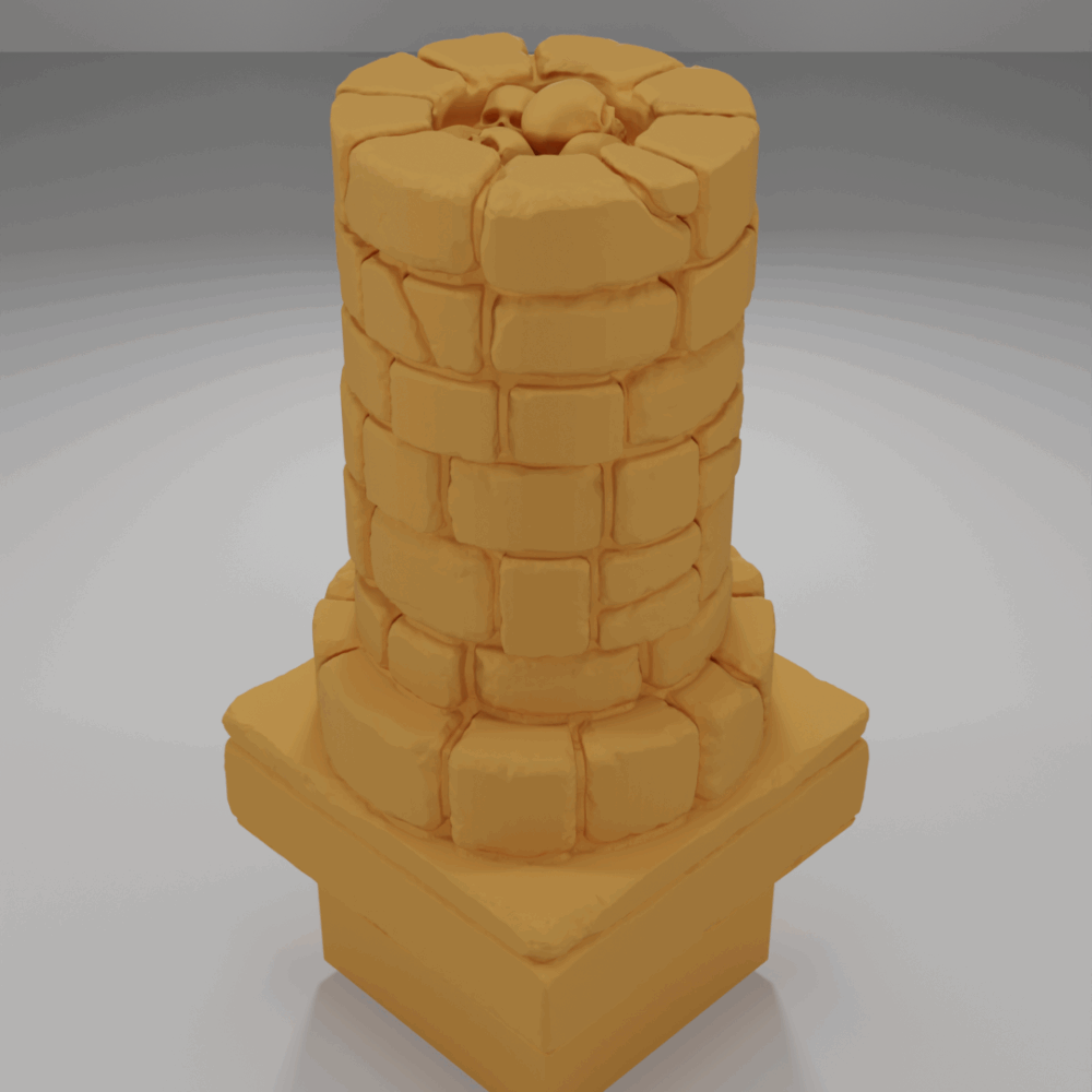 Column Skulls - The Ultimate Dungeon - Dungeon Blocks - UD-087-NL