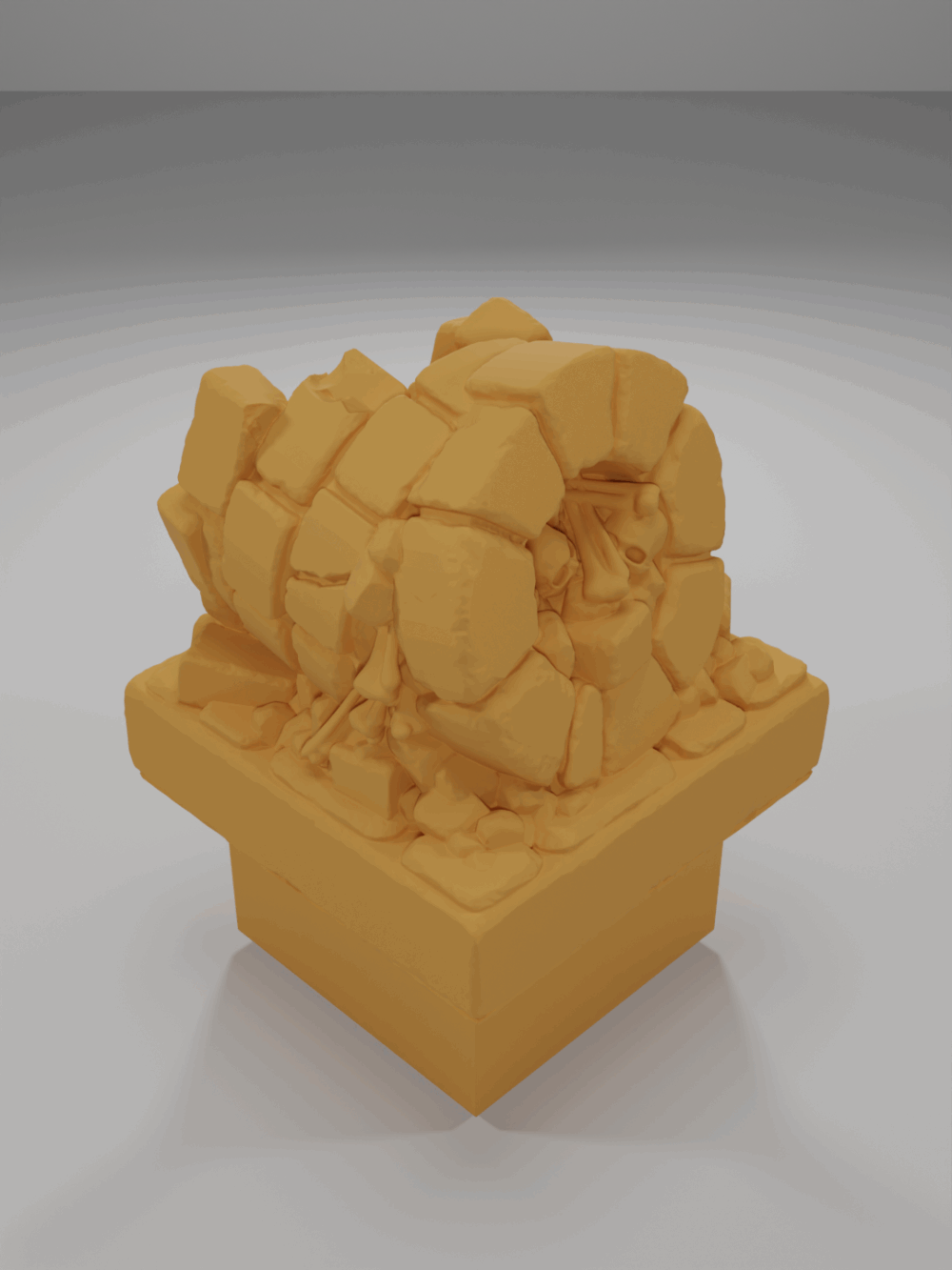 Column Skulls Broken 2 - The Ultimate Dungeon - Dungeon Blocks - UD-089-NL