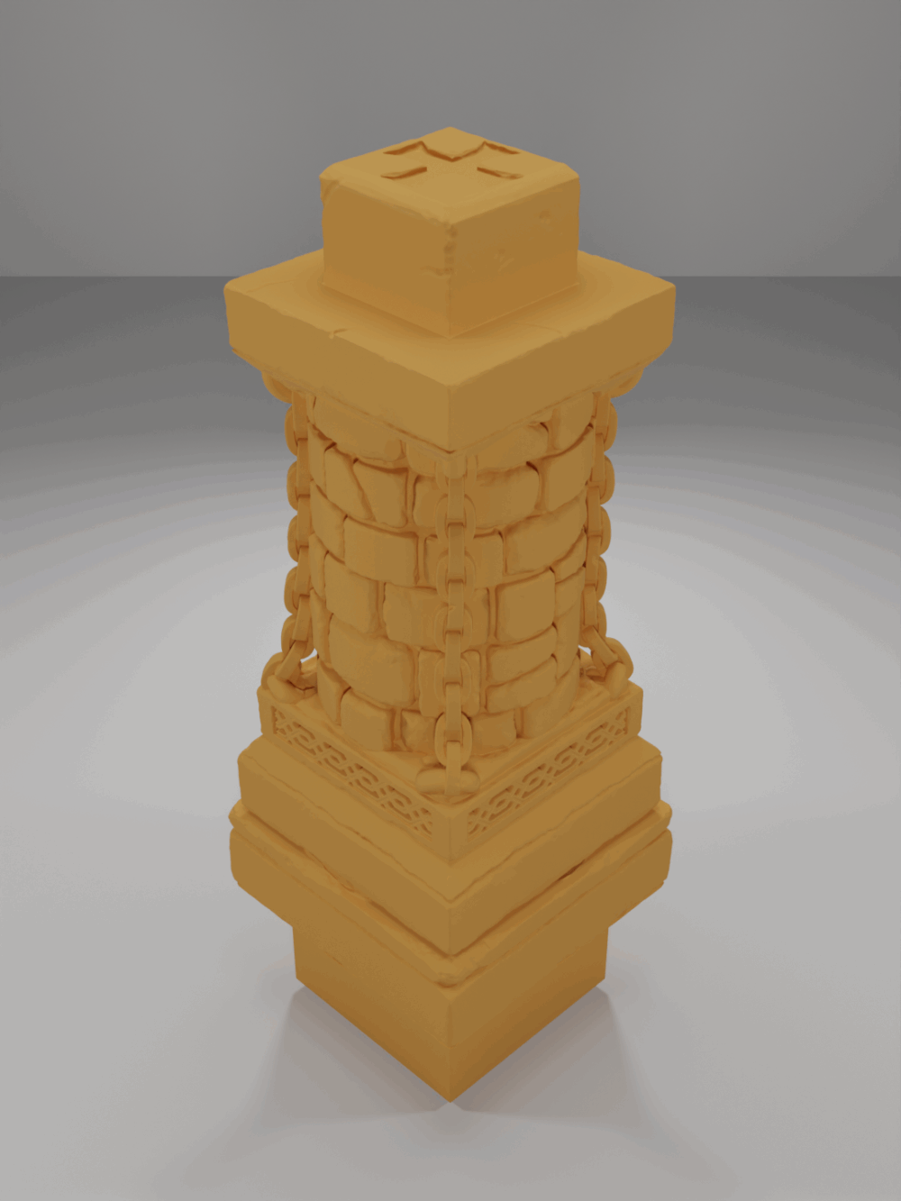 Column Square Key - The Ultimate Dungeon - Dungeon Blocks - UD-090-NL
