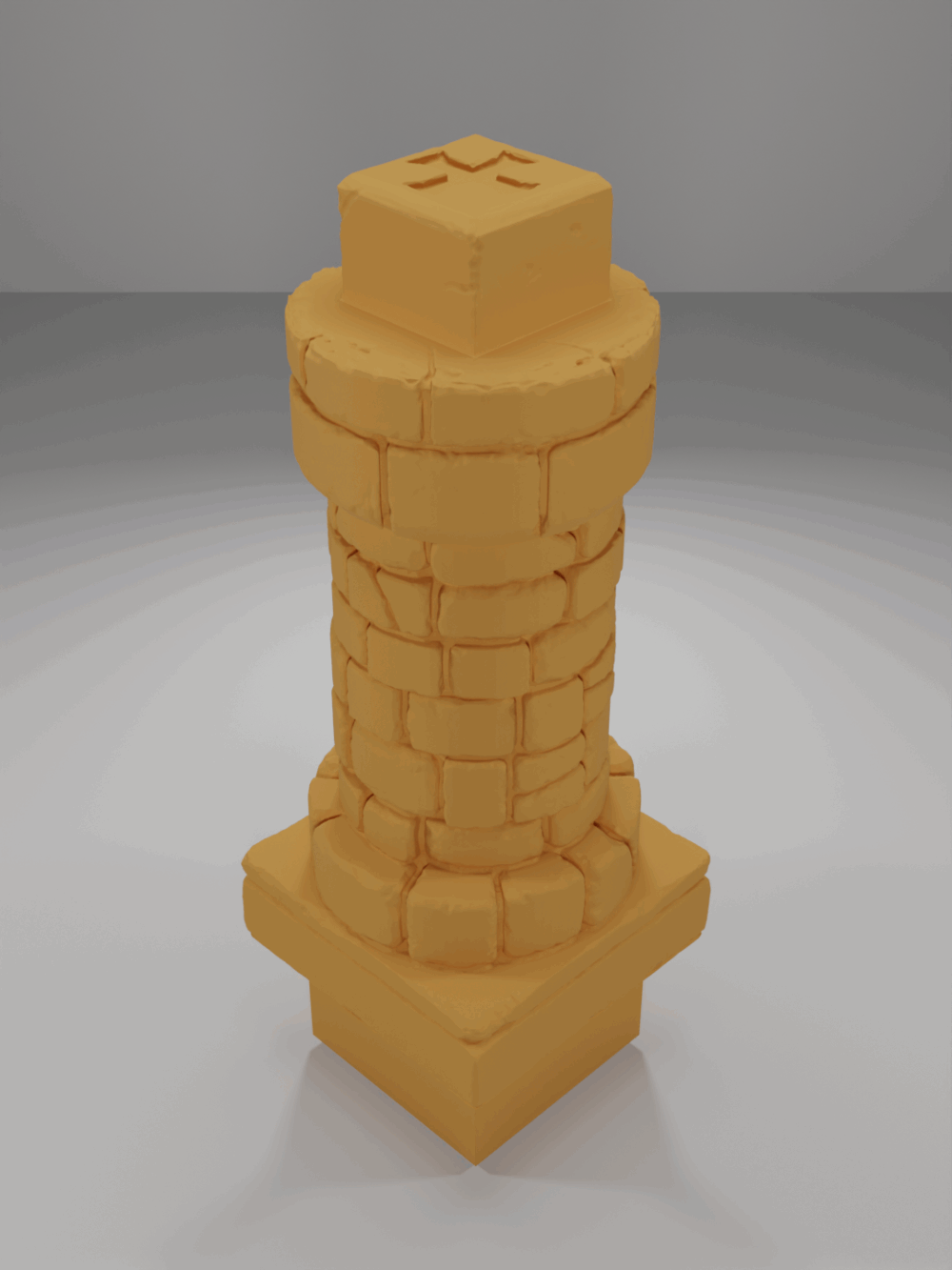 Column Round Key - The Ultimate Dungeon - Dungeon Blocks - UD-091-NL