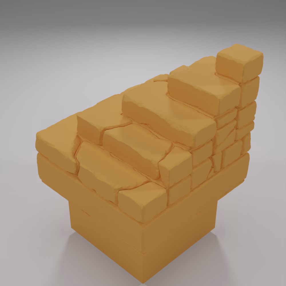 Stair Angle Without Bones - The Ultimate Dungeon - Dungeon Blocks